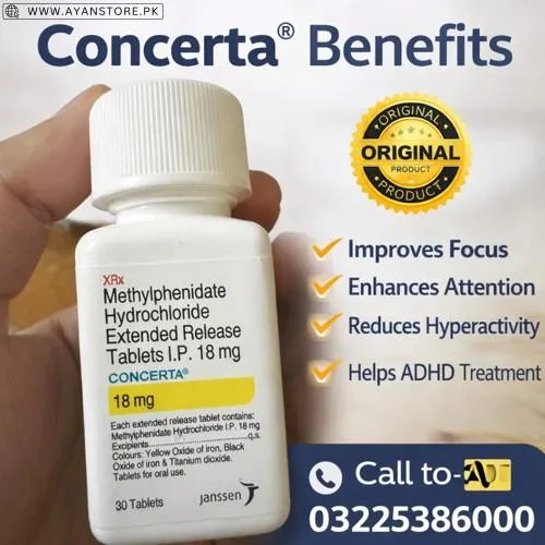 Concerta® Extended Release Tablets in Pakistan