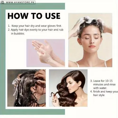 Dexe 3-in-1 Black Hair Dye Shampoo