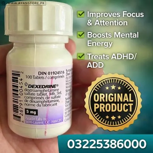 Dexedrine Dextroamphetamine Sulfate 5mg Tablets in Pakistan