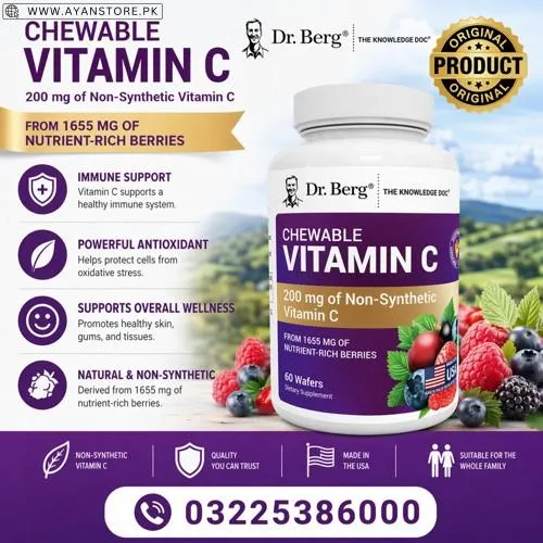 Dr. Berg Chewable Vitamin C Complex Wafers in Pakistan