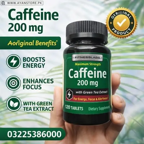 Fitness Labs Caffeine 200mg Tablets in Pakistan