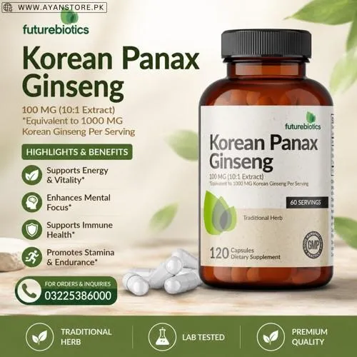 Futurebiotics Korean Panax Ginseng Capsules in Pakistan