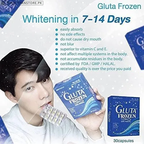 Gluta Frozen Genius Whitening Nano 30 Capsules in Pakistan