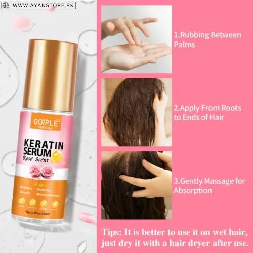 Goiple Keratin Hair Serum Rose Scent