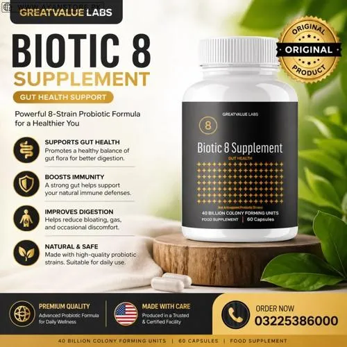 GreatValue Labs Biotic 8 Supplement in Pakistan