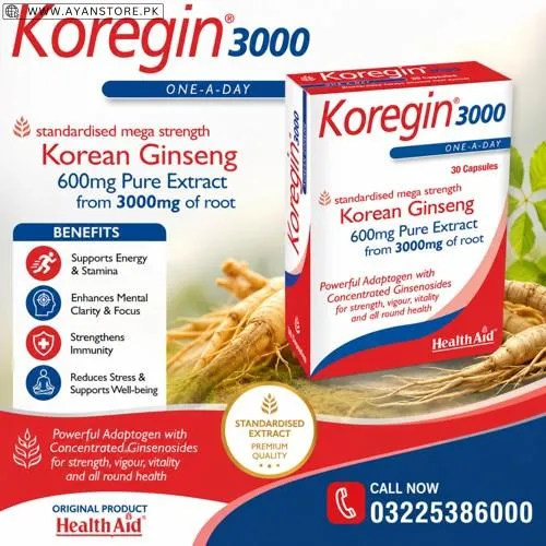 Health Aid Koregin 3000Mg Capsules in Pakistan