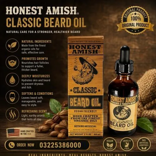 Honest Amish Classic Beard Oil in Pakistan