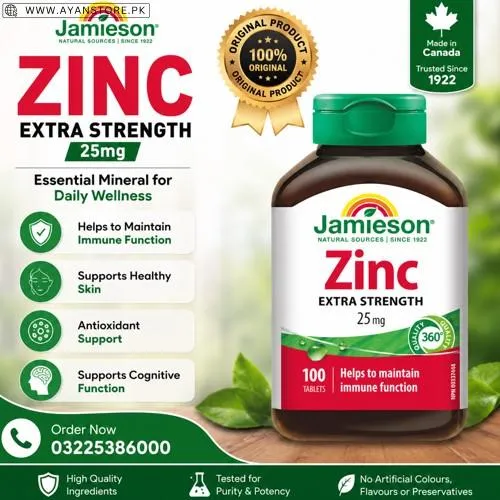 Jamieson Vitamins Zinc 25mg Tablets in Pakistan