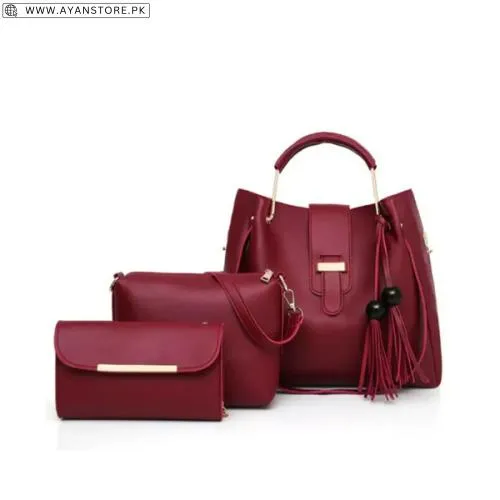Jule 3PC - Maroon women bag