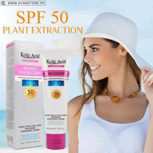 Kojic Acid Whitening Sunscreen Cream In Pakistan Kojic Acid Whitening Sunscreen Cream In Pakistan