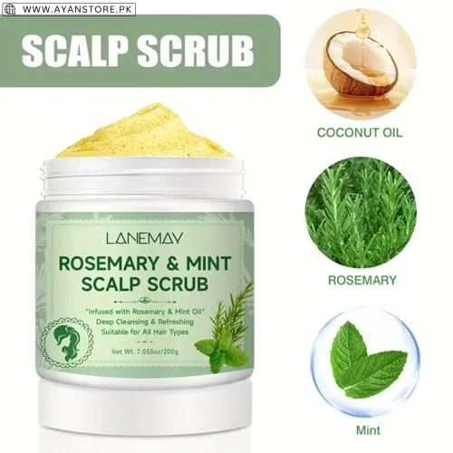 Lanemay Rosemary & Mint Scalp Scrub
