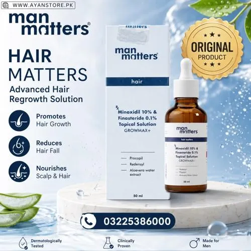 Man Matters Growmax+ Minoxidil 10% Hair Oil in Pakistan