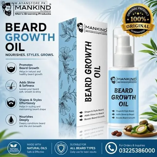 Mankind Beard Growth Oil in Pakistan