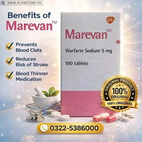 Marevan Warfarin Sodium 5mg Tablets in Pakistan
