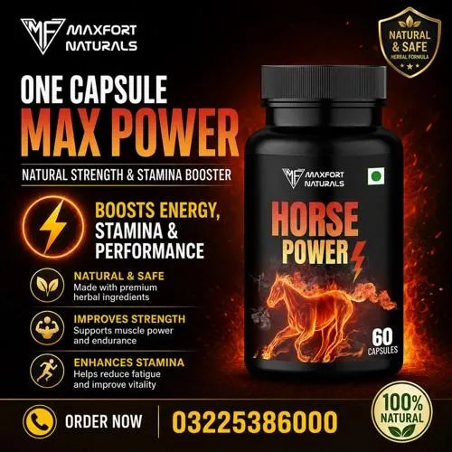 Maxfort Naturals Horse Power Capsules in Pakistan