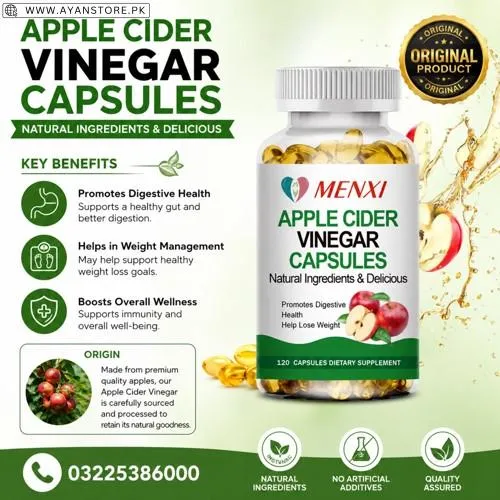 Menxi Brand Apple Cider Vinegar Capsules in Pakistan