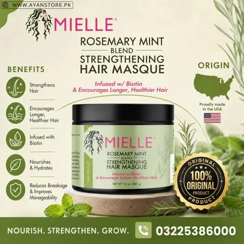 Mielle Rosemary Mint Strengthening Hair Masque in Pakistan