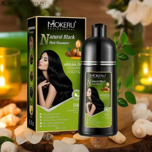 Mokeru Argan Hair Dye Shampoo