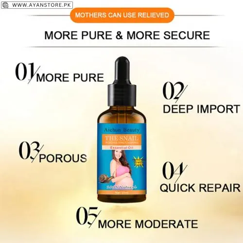 Natural Snail Extract Stretch Marks Oil In Pakistan