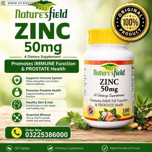Nature's Field Zinc 50mg Tablets in Pakistan