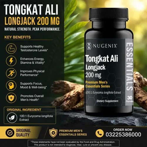 Nugenix Tongkat Ali Longjack 200mg Capsules in Pakistan