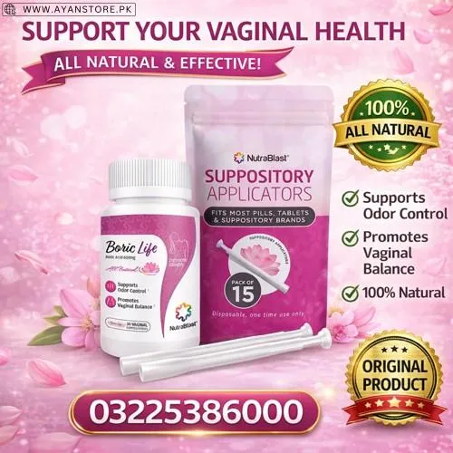 NutraBlast Boric Acid Vaginal Suppositories in Pakistan