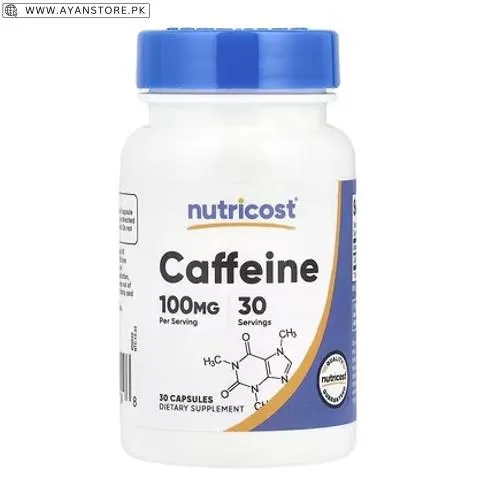Nutricost Caffeine 100mg 30 Capsules in Pakistan