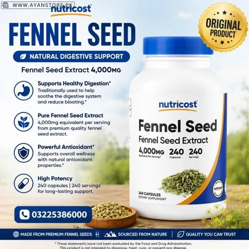 Nutricost Fennel Seed Extract Capsules in Pakistan