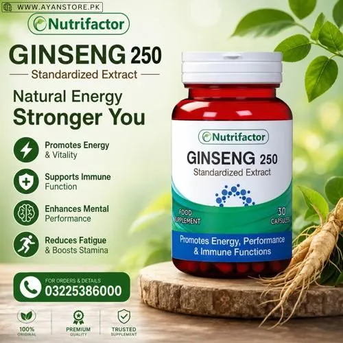 Nutrifactor Ginseng 250 Capsules in Pakistan