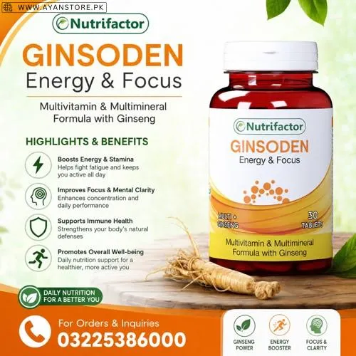 Nutrifactor Ginsoden Tablets in Pakistan