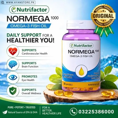 Nutrifactor Normega 1000 Omega-3 Fish Oil Softgels in Pakistan