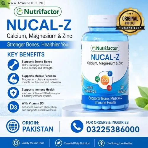 Nutrifactor Nucal Z Calcium Magnesium & Zinc in Pakistan