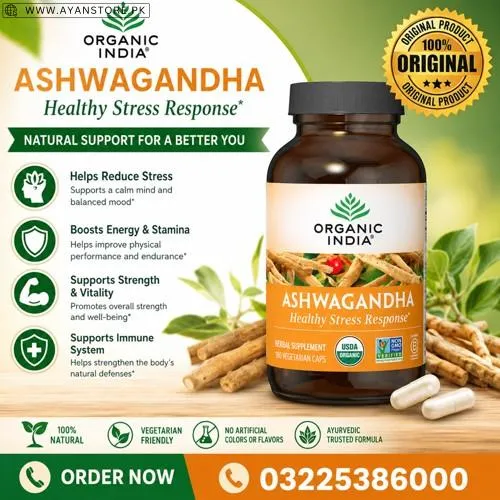 ORGANIC INDIA Ashwagandha Capsules in Pakistan