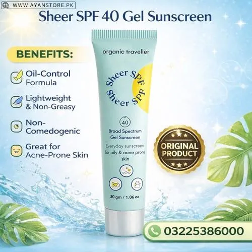 Organic Traveller Sheer Spf Sunscreen in Pakistan