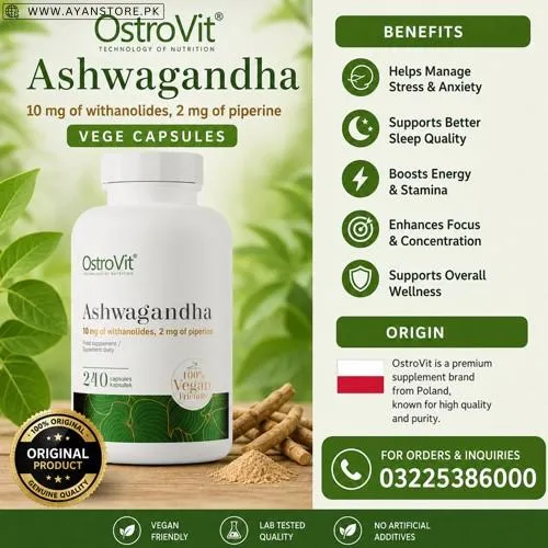 OstroVit Ashwagandha VEGE Capsules in Pakistan