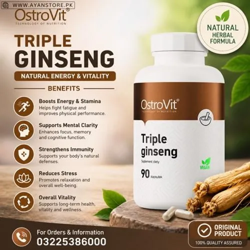 OstroVit Triple Ginseng Capsules in Pakistan