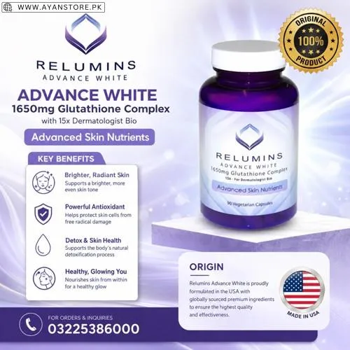 Relumins Advance White 1650mg Glutathione Complex in Pakistan
