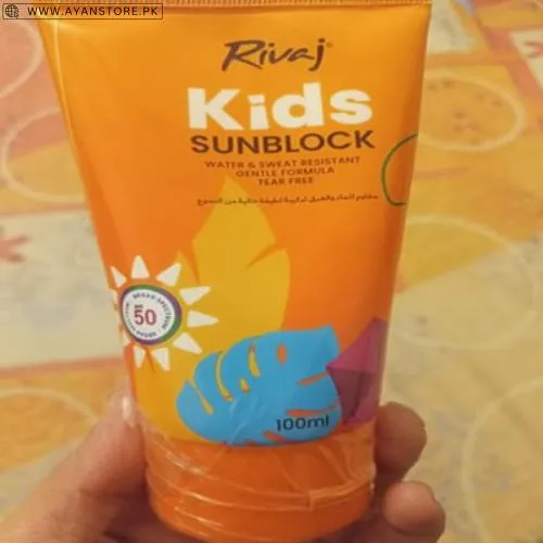 Rivaj Kids Sunblock Water & Sweat Resistant in Pakistan