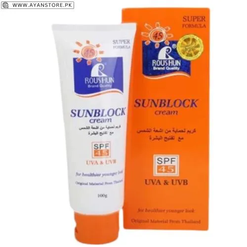 Roushun Sunblock Cream Price In Pakistan