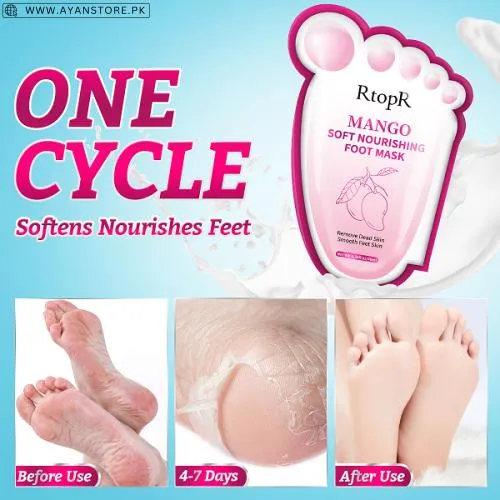 RtopR Mango Soft Nourishing Foot Mask In Pakistan