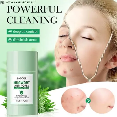 Sadoer Mugwort Anti-Pores Acne Clay Stick