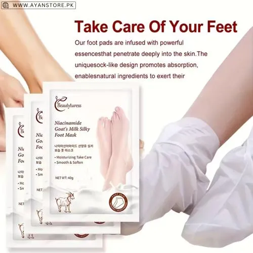 Sensitive Beige-friendly Hydrating Goat Milk Foot Mask