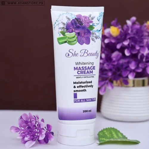 She Beauty Whitening Face Massage Cream