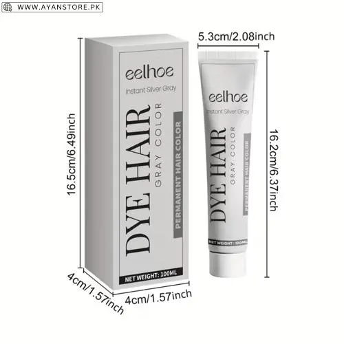 Silvery Gray Hair Color Cream