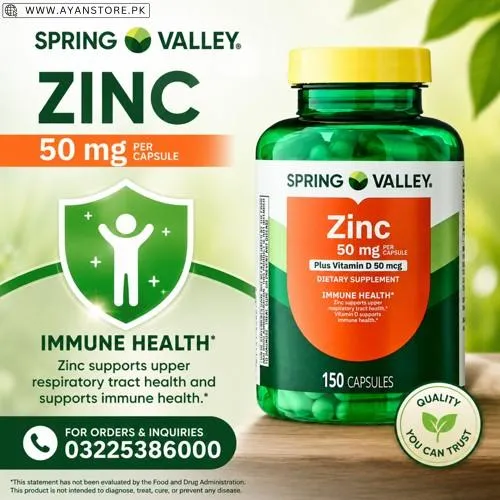 Spring Valley Zinc 50 mg Capsules in Pakistan