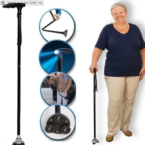 Sturdy Folding Cane With Built In Lights In Pakistan