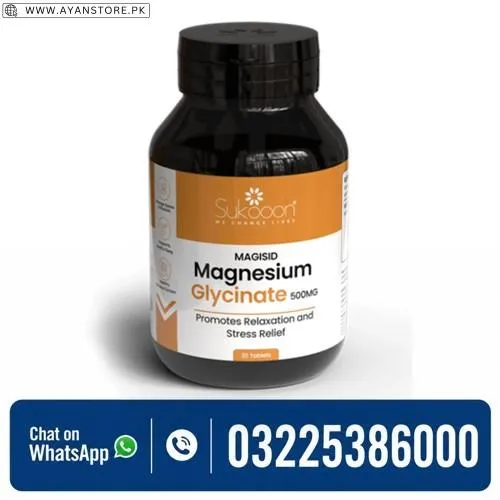 Sukoon Magnesium Glycinate 500mg Tablets in Pakistan