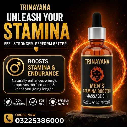 Trinayana Men's Stamina Booster Massage Oil in Pakistan