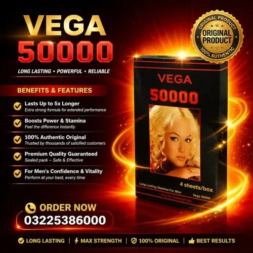 Vega 50000 Long Lasting Delay Tissue in Pakistan