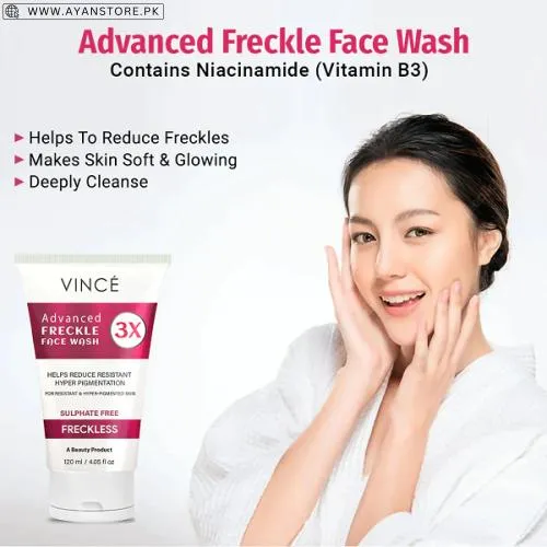 Vince Advanced Freckle Face Wash In Pakistan